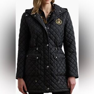 Lauren Ralph Lauren Logo Crest Quilted Jacket. New without tags.